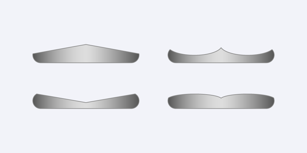 対応可能なウェーハ形状の例